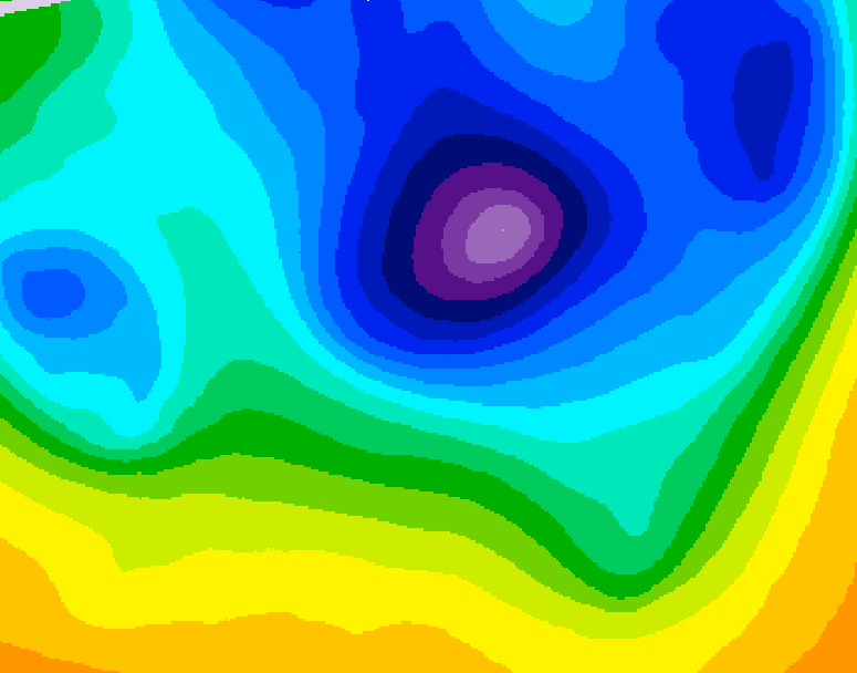 GDPS 500 millibar geopotential height 186 hour forecast chart for Canada based on 2026/03/31 1200Z data