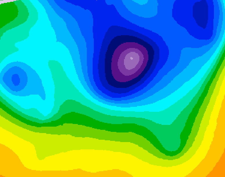 GDPS 500 millibar geopotential height 192 hour forecast chart for Canada based on 2026/03/31 1200Z data