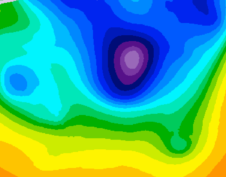 GDPS 500 millibar geopotential height 198 hour forecast chart for Canada based on 2026/03/31 1200Z data