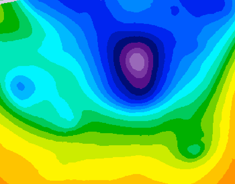 GDPS 500 millibar geopotential height 204 hour forecast chart for Canada based on 2026/03/31 1200Z data