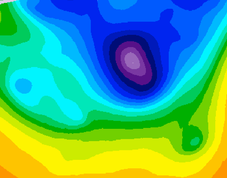 GDPS 500 millibar geopotential height 210 hour forecast chart for Canada based on 2026/03/31 1200Z data