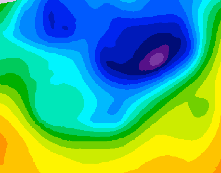GDPS 500 millibar geopotential height 240 hour forecast chart for Canada based on 2026/03/31 1200Z data