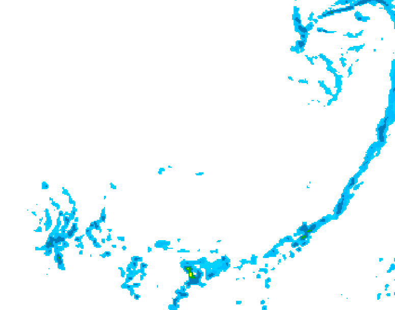 GDPS precipitation 048 hour forecast chart for Canada based on 2026/03/31 0000Z data