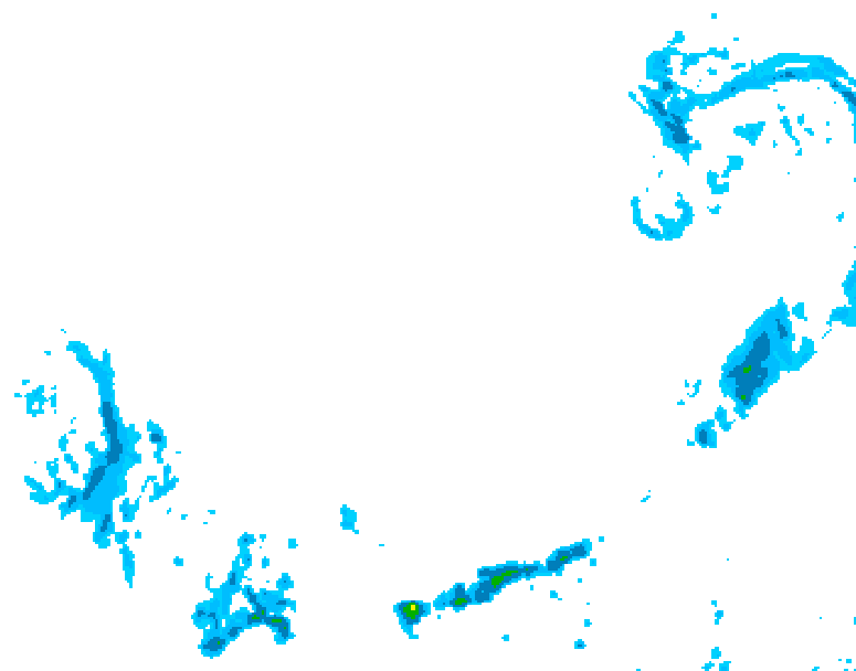 GDPS precipitation 024 hour forecast chart for Canada based on 2026/03/31 1200Z data