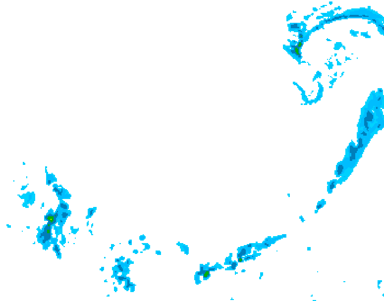 GDPS precipitation 030 hour forecast chart for Canada based on 2026/03/31 1200Z data