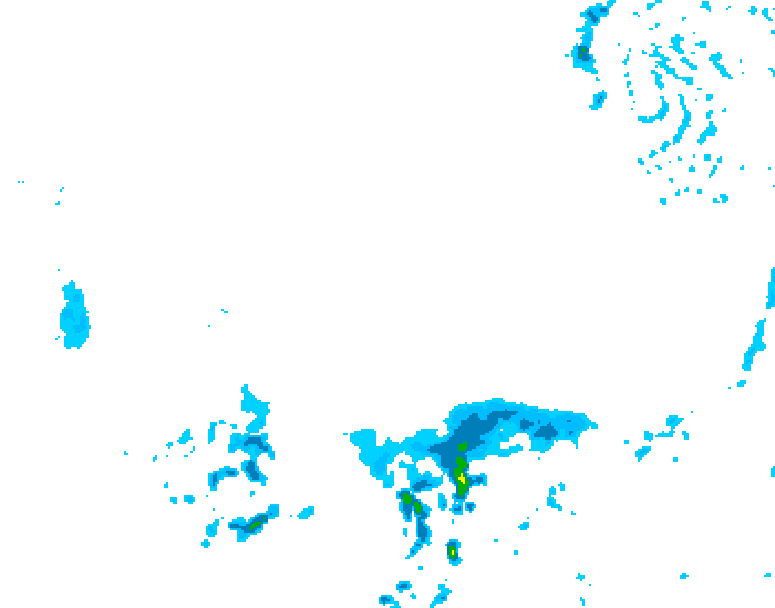 GDPS precipitation 060 hour forecast chart for Canada based on 2026/03/31 1200Z data