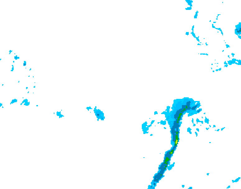 GDPS precipitation 120 hour forecast chart for Canada based on 2026/03/31 1200Z data