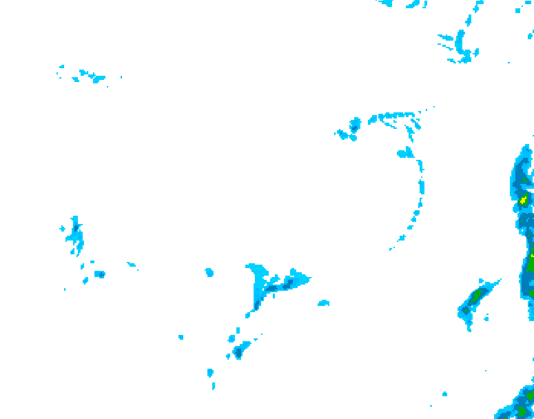 GDPS precipitation 222 hour forecast chart for Canada based on 2026/03/31 1200Z data