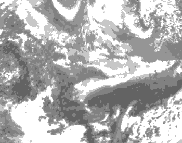 GDPS total cloud 084 hour forecast chart for Canada based on 2026/03/31 0000Z data