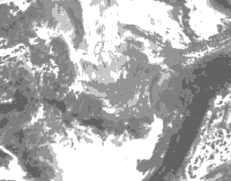 GDPS total cloud 156 hour forecast chart for Canada based on 2026/03/31 0000Z data