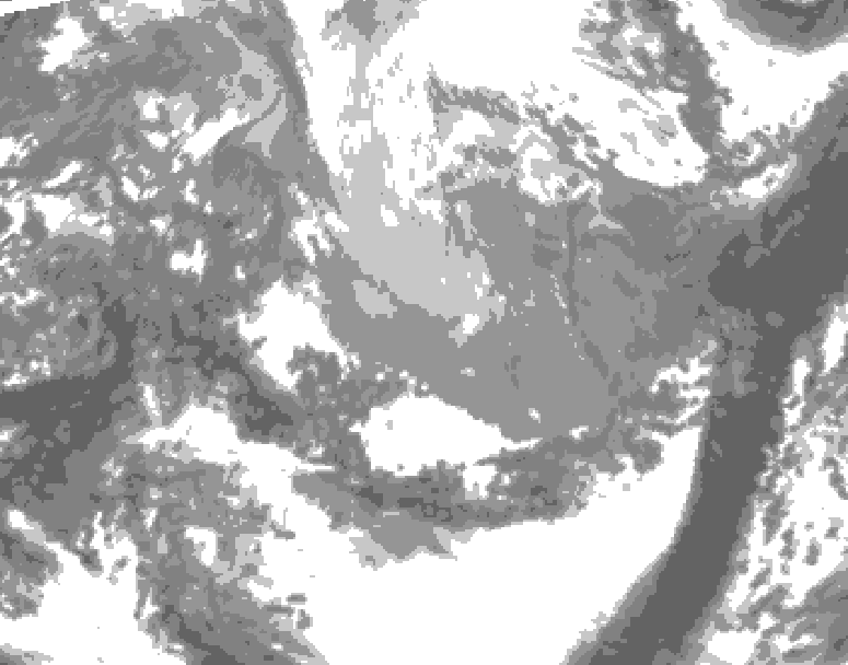 GDPS total cloud 168 hour forecast chart for Canada based on 2026/03/31 0000Z data