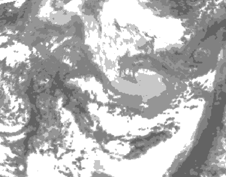 GDPS total cloud 192 hour forecast chart for Canada based on 2026/03/31 0000Z data