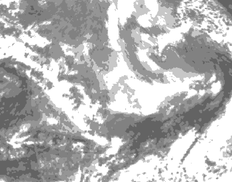 GDPS total cloud 006 hour forecast chart for Canada based on 2026/03/31 1200Z data