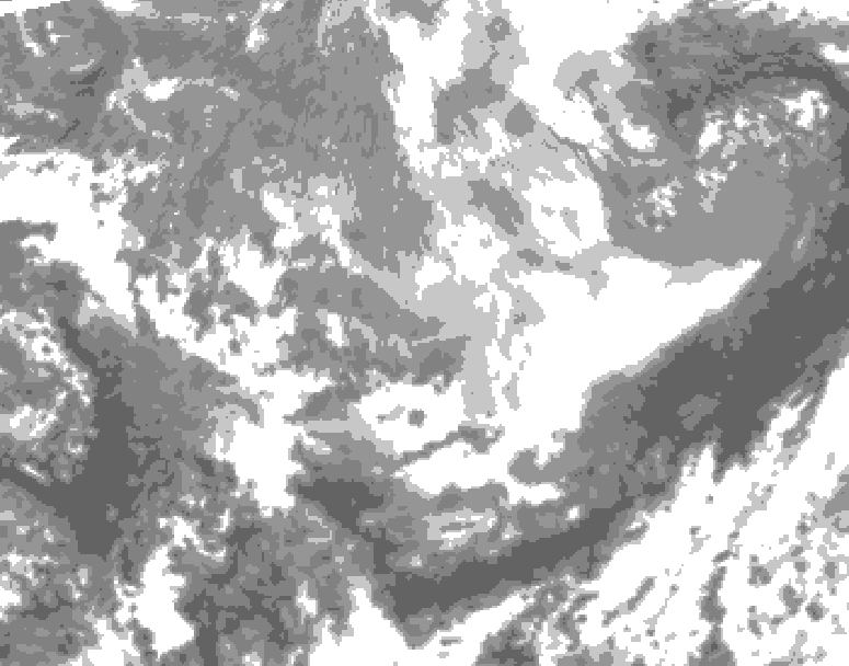 GDPS total cloud 024 hour forecast chart for Canada based on 2026/03/31 1200Z data