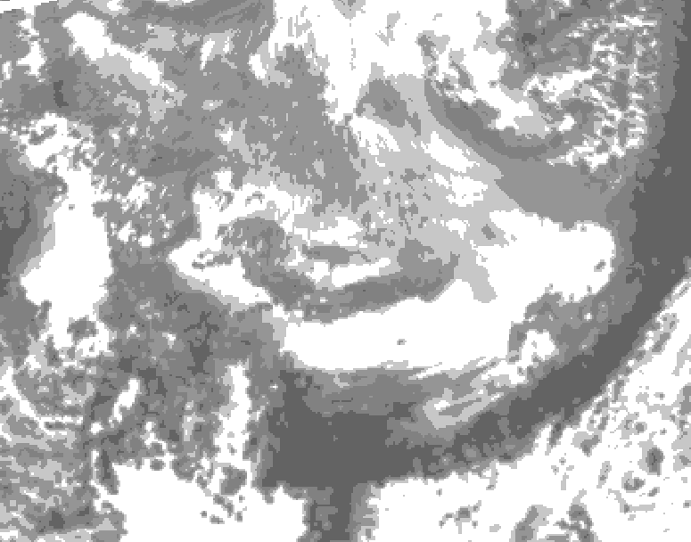 GDPS total cloud 042 hour forecast chart for Canada based on 2026/03/31 1200Z data