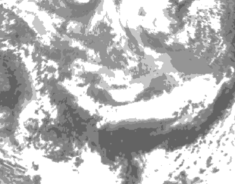 GDPS total cloud 054 hour forecast chart for Canada based on 2026/03/31 1200Z data