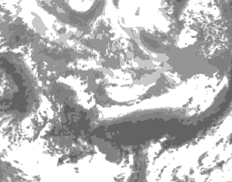 GDPS total cloud 060 hour forecast chart for Canada based on 2026/03/31 1200Z data