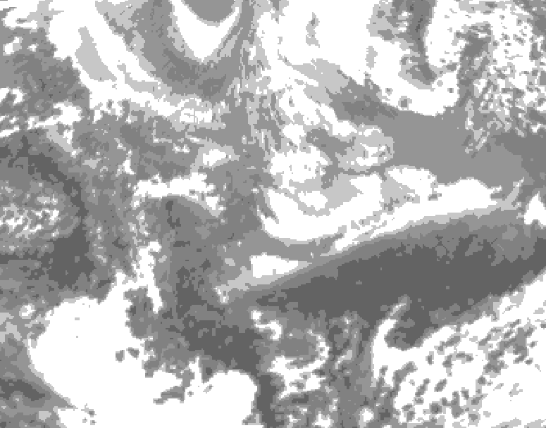 GDPS total cloud 072 hour forecast chart for Canada based on 2026/03/31 1200Z data
