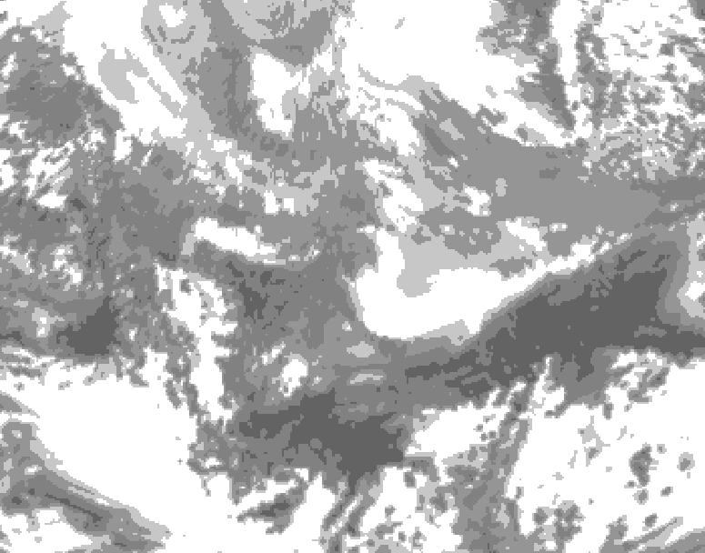 GDPS total cloud 084 hour forecast chart for Canada based on 2026/03/31 1200Z data