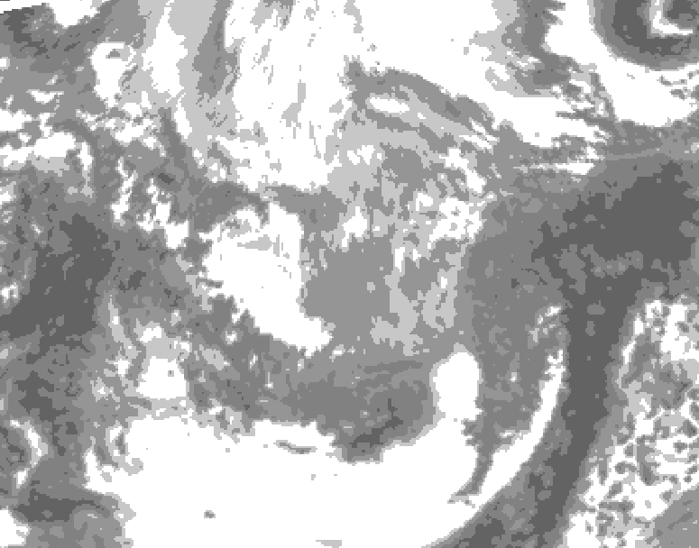 GDPS total cloud 144 hour forecast chart for Canada based on 2026/03/31 1200Z data