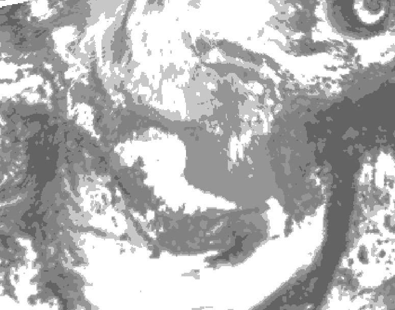 GDPS total cloud 150 hour forecast chart for Canada based on 2026/03/31 1200Z data