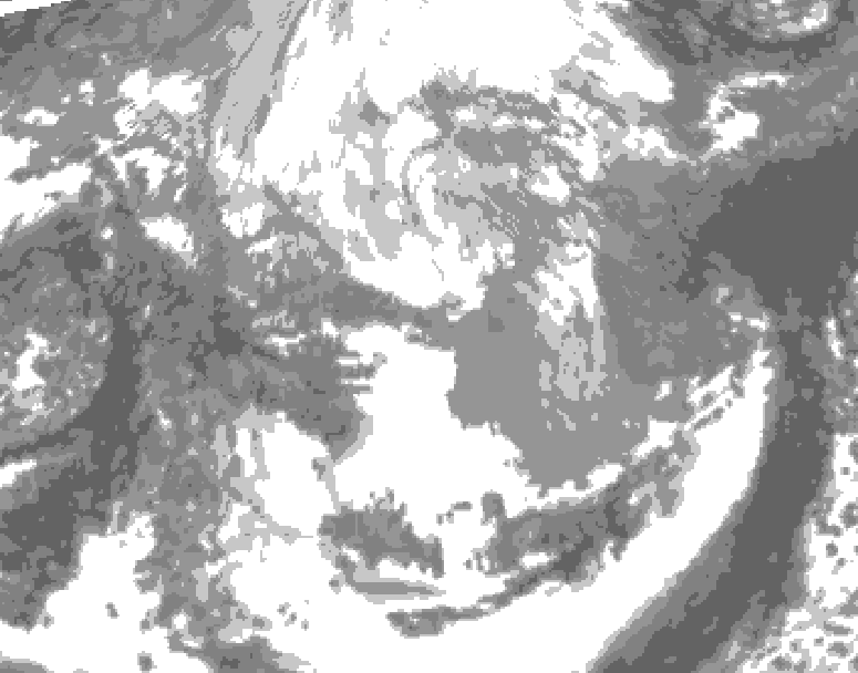 GDPS total cloud 162 hour forecast chart for Canada based on 2026/03/31 1200Z data