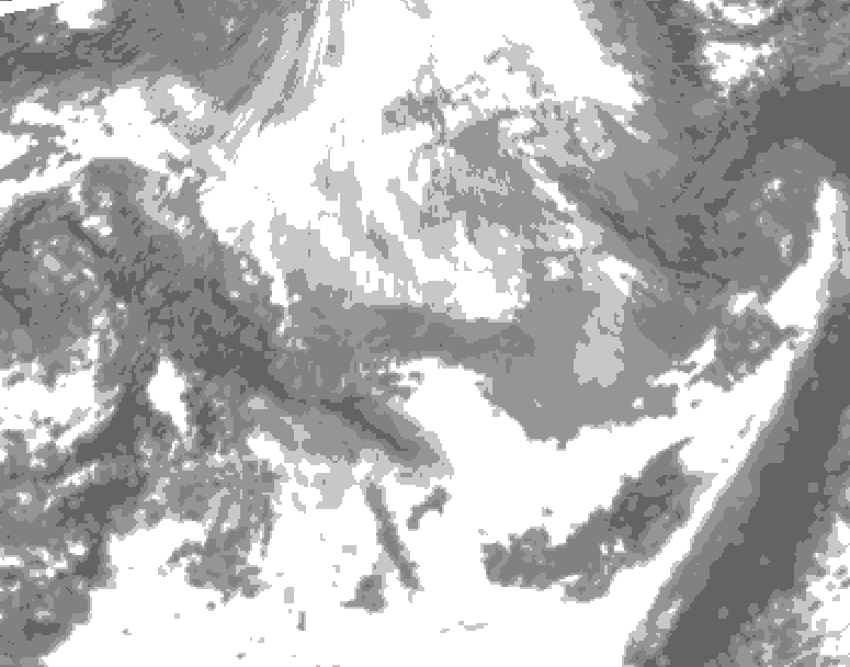 GDPS total cloud 174 hour forecast chart for Canada based on 2026/03/31 1200Z data