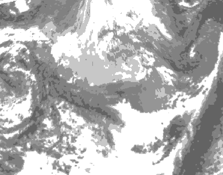 GDPS total cloud 180 hour forecast chart for Canada based on 2026/03/31 1200Z data