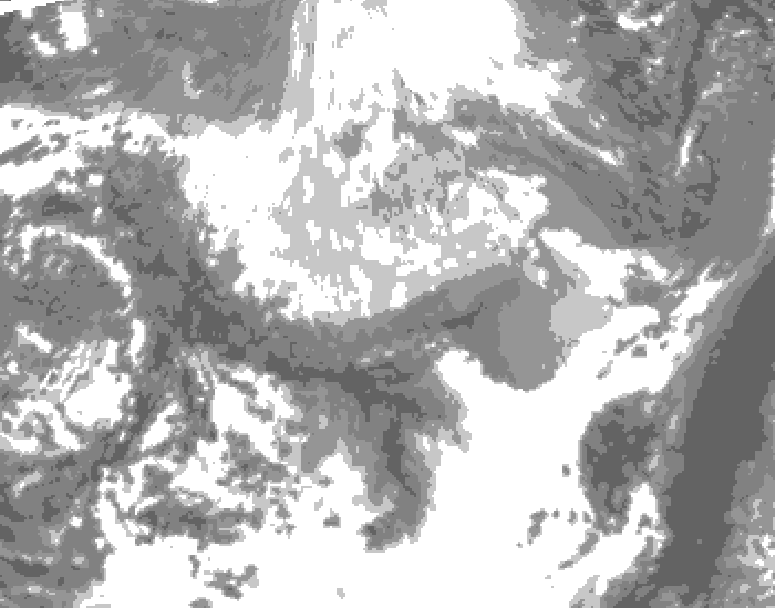 GDPS total cloud 186 hour forecast chart for Canada based on 2026/03/31 1200Z data