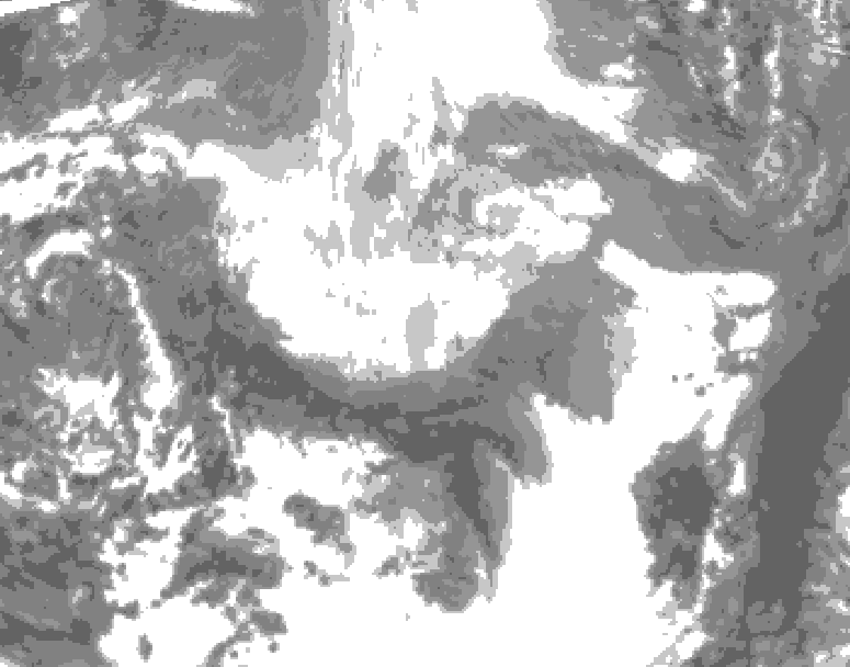 GDPS total cloud 192 hour forecast chart for Canada based on 2026/03/31 1200Z data