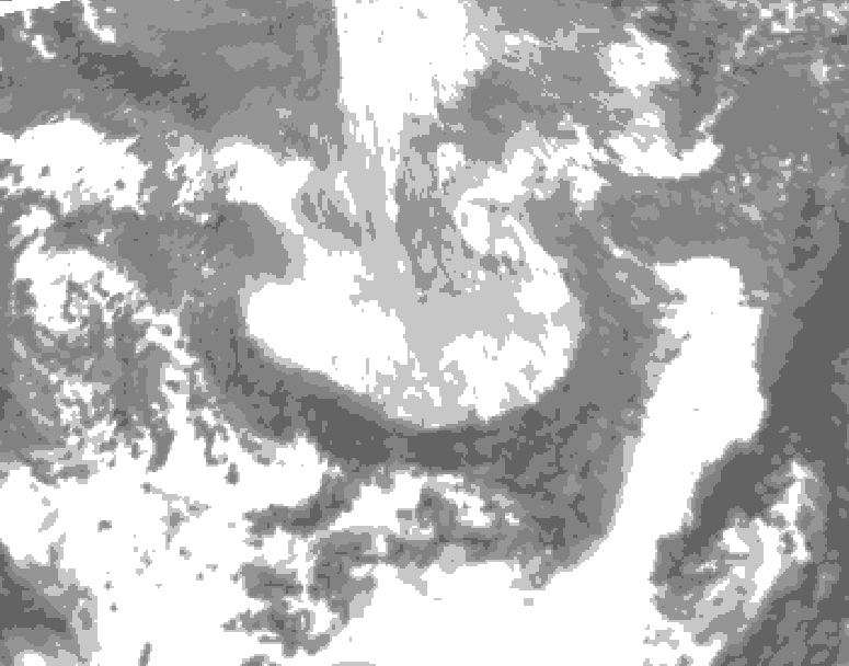 GDPS total cloud 210 hour forecast chart for Canada based on 2026/03/31 1200Z data