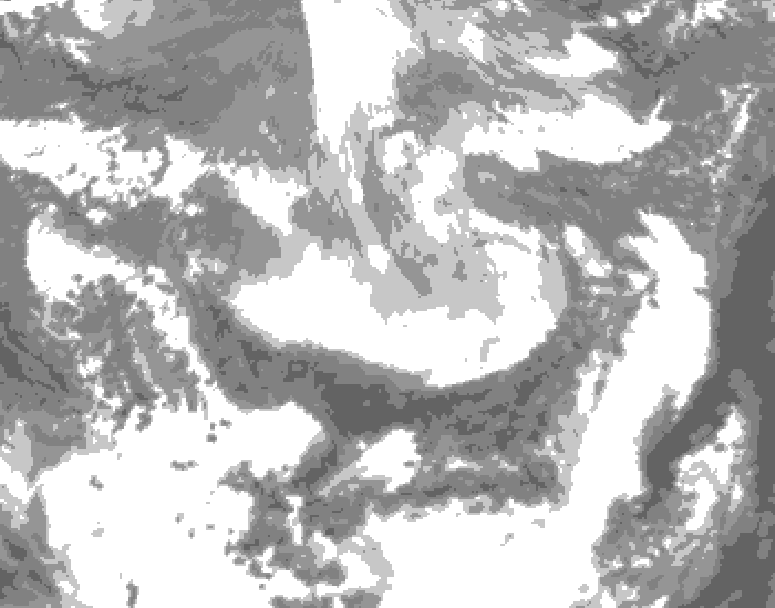 GDPS total cloud 216 hour forecast chart for Canada based on 2026/03/31 1200Z data