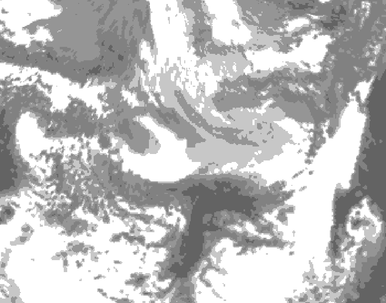 GDPS total cloud 228 hour forecast chart for Canada based on 2026/03/31 1200Z data