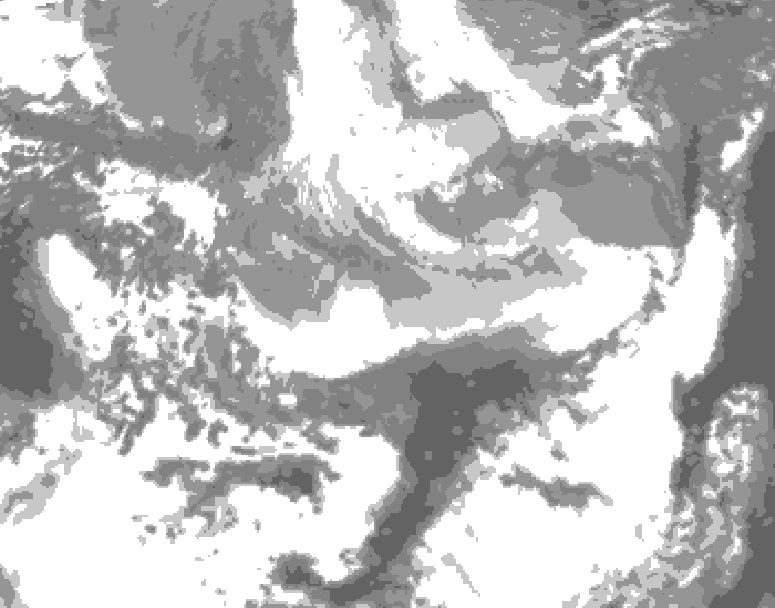GDPS total cloud 234 hour forecast chart for Canada based on 2026/03/31 1200Z data