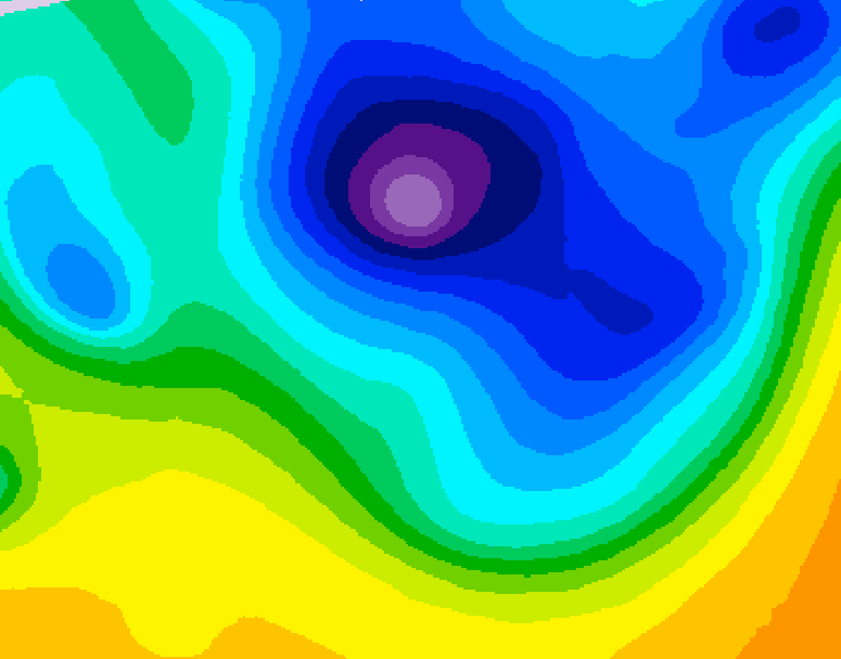 GDPS 500 millibar geopotential height 144 hour forecast chart for Canada based on 2026/04/01 0000Z data