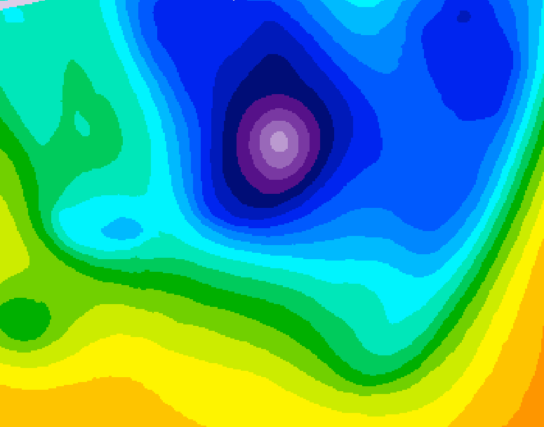GDPS 500 millibar geopotential height 168 hour forecast chart for Canada based on 2026/04/01 0000Z data
