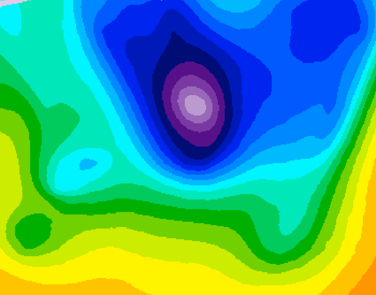 GDPS 500 millibar geopotential height 180 hour forecast chart for Canada based on 2026/04/01 0000Z data