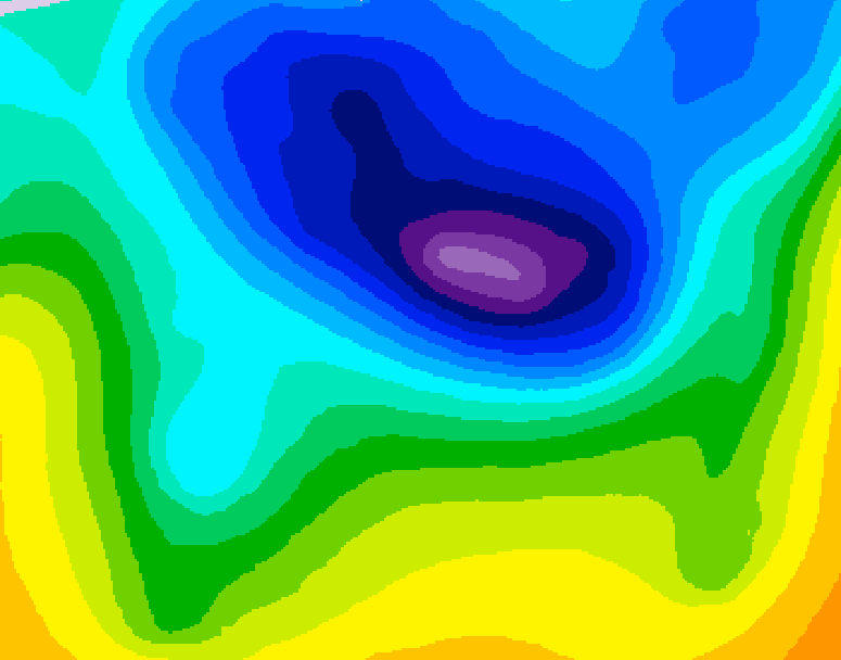 GDPS 500 millibar geopotential height 204 hour forecast chart for Canada based on 2026/04/01 0000Z data