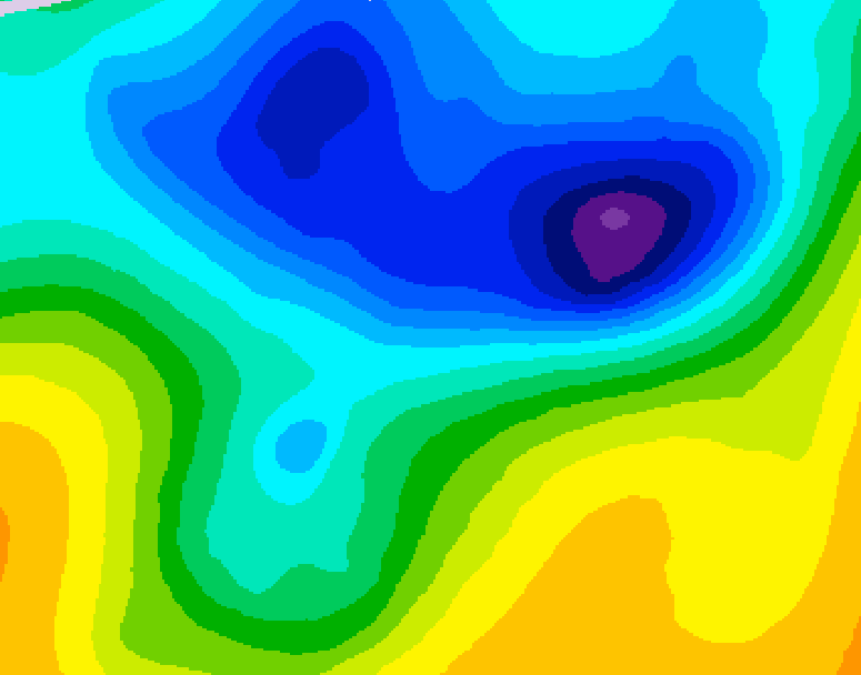 GDPS 500 millibar geopotential height 228 hour forecast chart for Canada based on 2026/04/01 0000Z data