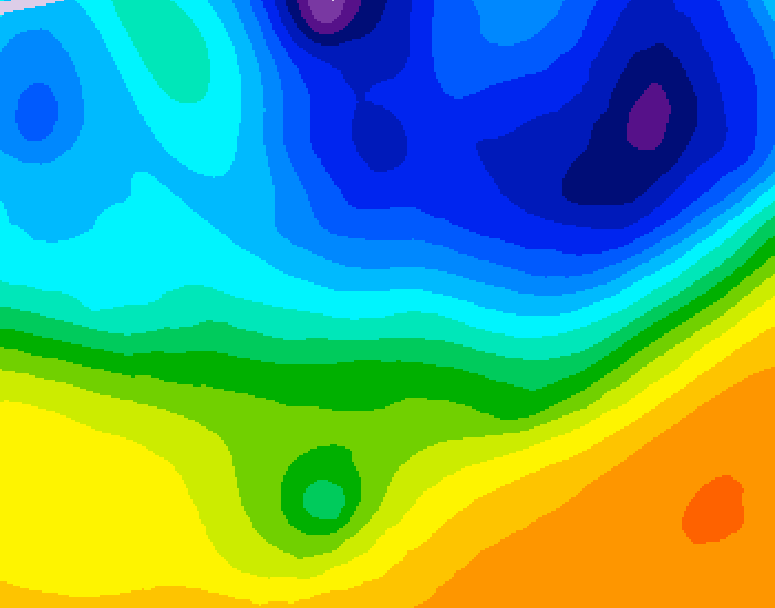 GDPS 500 millibar geopotential height 060 hour forecast chart for Canada based on 2026/04/01 1200Z data