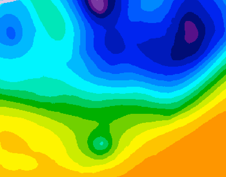 GDPS 500 millibar geopotential height 066 hour forecast chart for Canada based on 2026/04/01 1200Z data