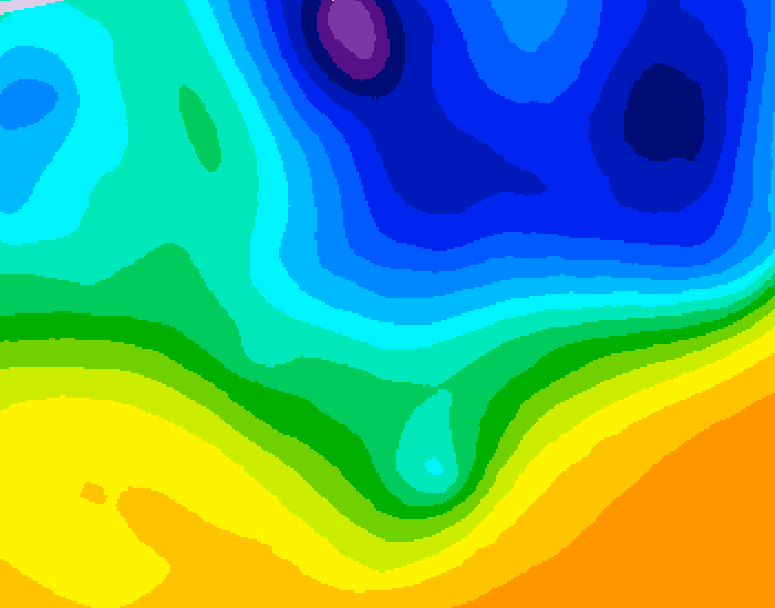 GDPS 500 millibar geopotential height 084 hour forecast chart for Canada based on 2026/04/01 1200Z data