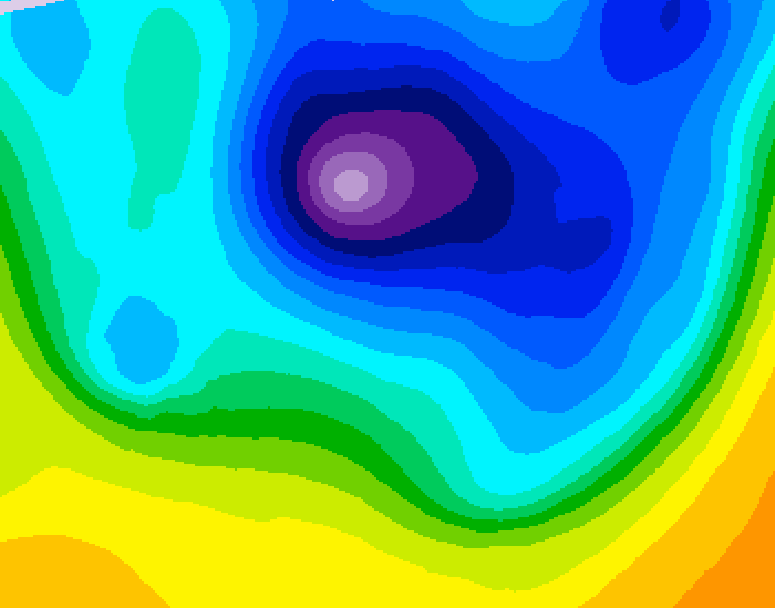 GDPS 500 millibar geopotential height 144 hour forecast chart for Canada based on 2026/04/01 1200Z data