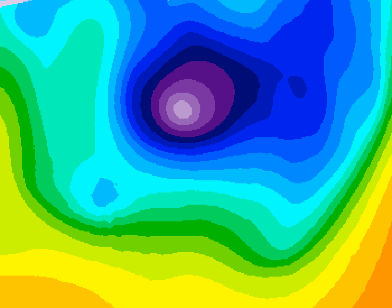 GDPS 500 millibar geopotential height 156 hour forecast chart for Canada based on 2026/04/01 1200Z data