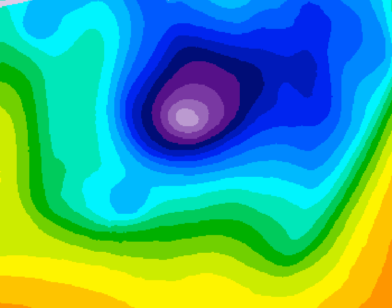 GDPS 500 millibar geopotential height 162 hour forecast chart for Canada based on 2026/04/01 1200Z data