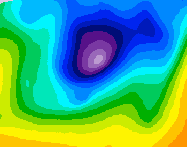 GDPS 500 millibar geopotential height 174 hour forecast chart for Canada based on 2026/04/01 1200Z data