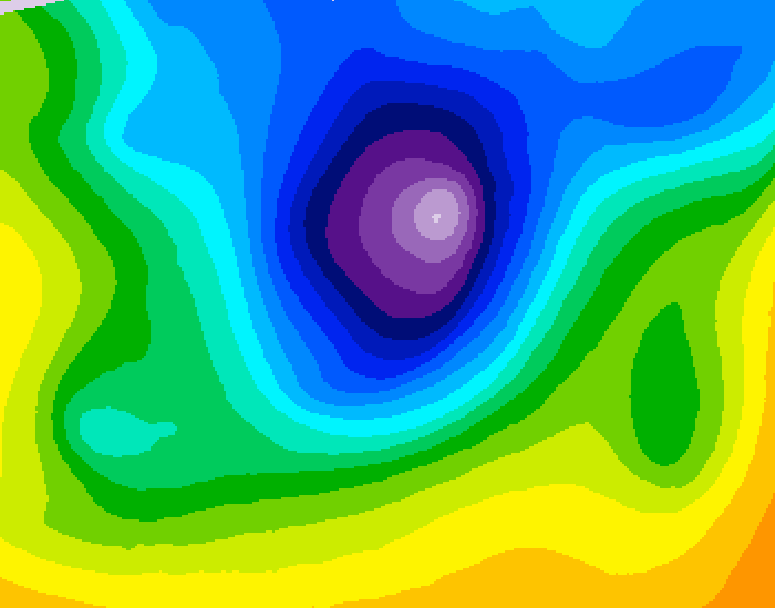 GDPS 500 millibar geopotential height 192 hour forecast chart for Canada based on 2026/04/01 1200Z data