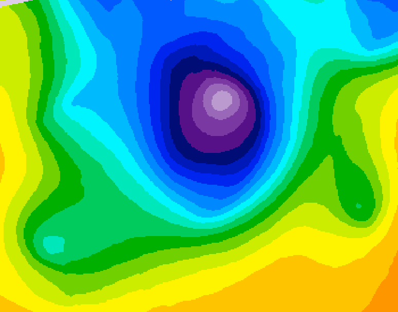 GDPS 500 millibar geopotential height 204 hour forecast chart for Canada based on 2026/04/01 1200Z data