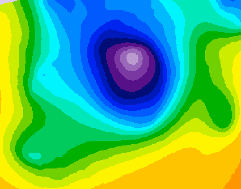 GDPS 500 millibar geopotential height 210 hour forecast chart for Canada based on 2026/04/01 1200Z data