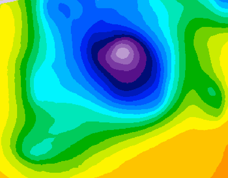 GDPS 500 millibar geopotential height 216 hour forecast chart for Canada based on 2026/04/01 1200Z data